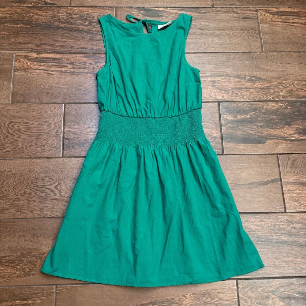 Universal Thread Women's S Kelly Green Mini Dress Sun Dress Tie Back NWOT
